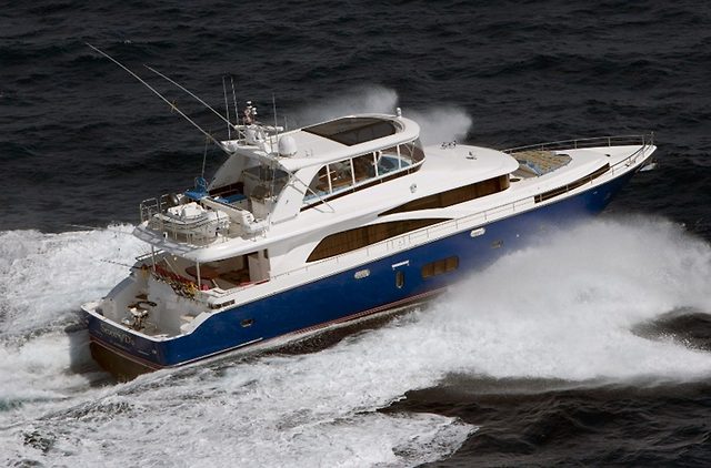 JOHNSON 83' FLYBRIDGE W/FISHING COCKPIT