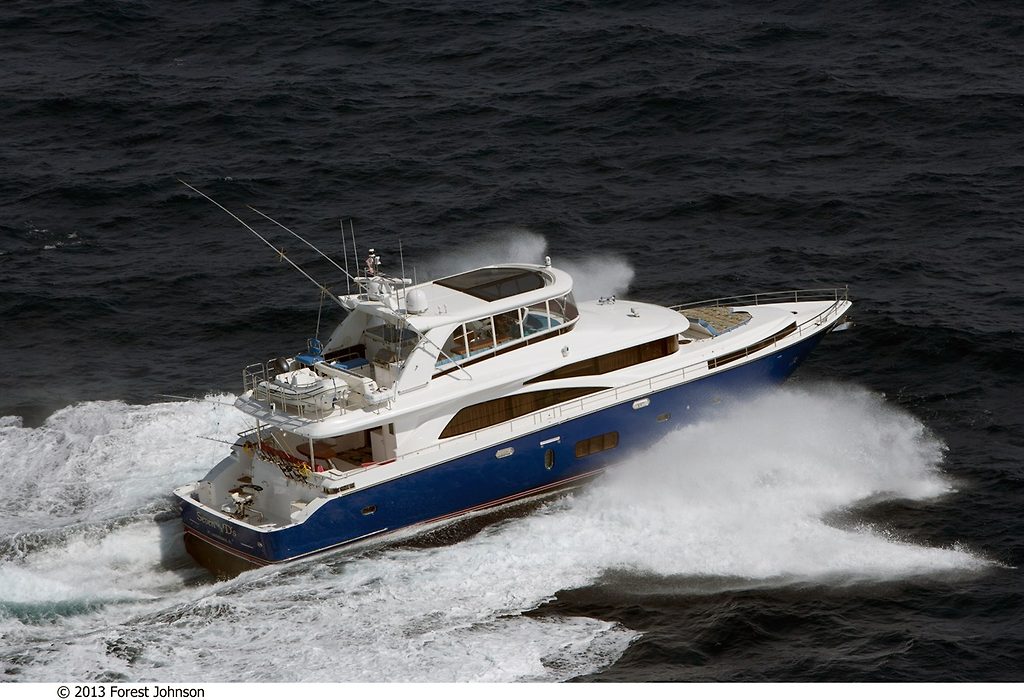 JOHNSON 80' FLYBRIDGE W/FISHING COCKPIT