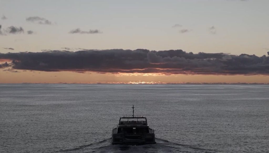 Sunreef 60 Power Eco Double Happiness, the first Power Eco catamaran to cross the Atlantic.