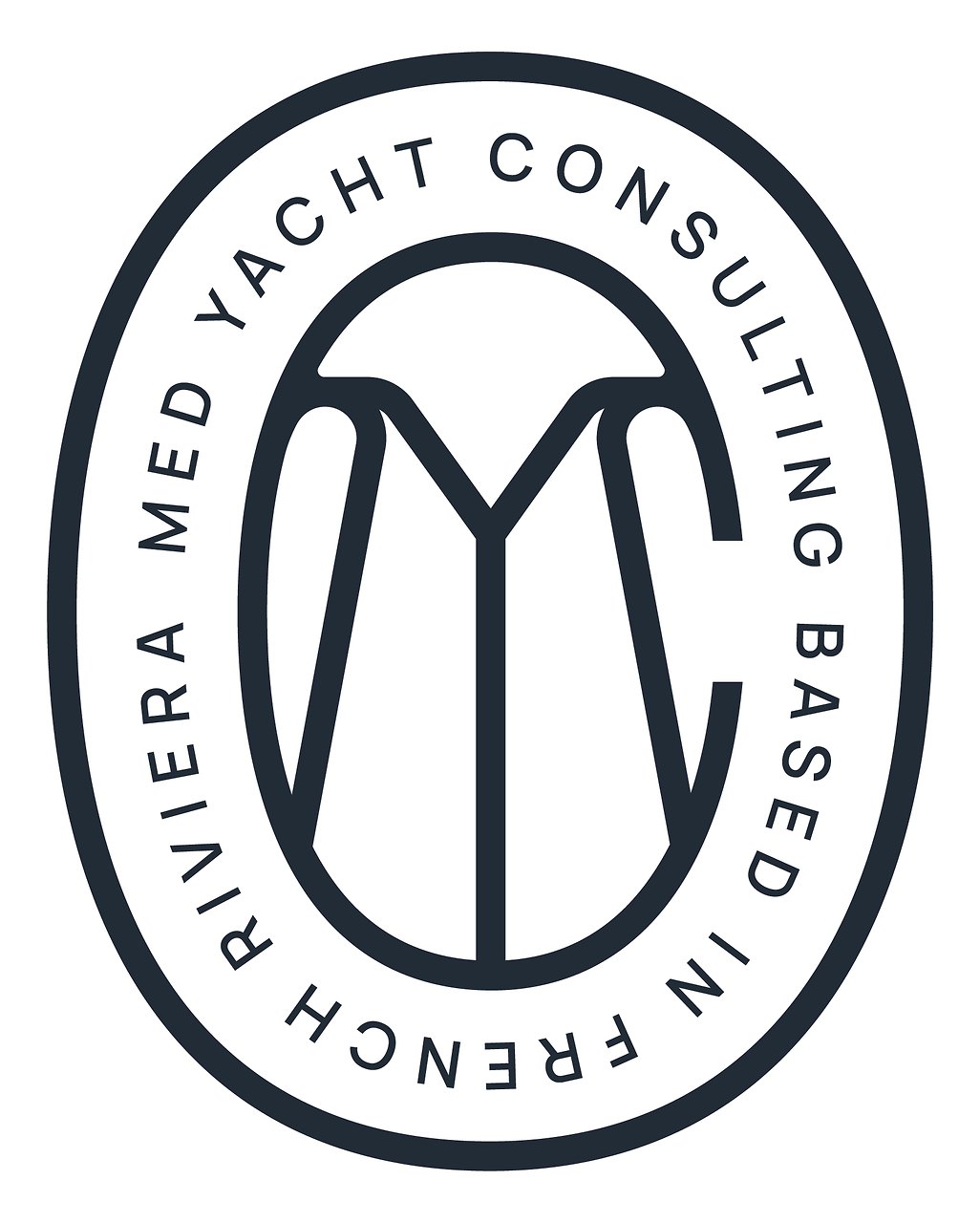 Логотип Med Yacht Consulting, базирующейся на Французской Ривьере